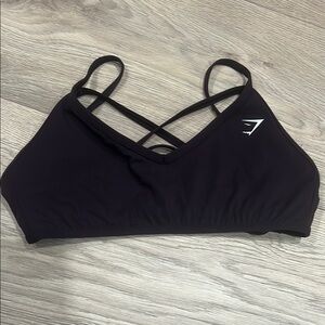 Dark Purple Strappy Sports Bra